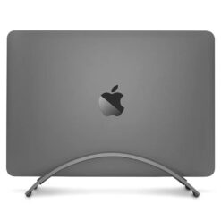 Verticale Macbook stand Laptop standaard verticaal aluminium grijs