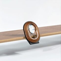 Telefoonhouder voor Mastersøn walnoot monitorstandaard monitor standaard stand - draadloos opladen iPhone Samsung