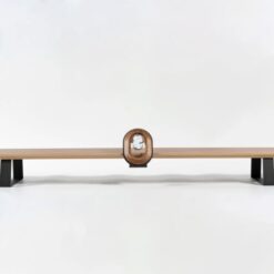 Telefoonhouder voor Mastersøn walnoot monitorstandaard monitor standaard stand - draadloos opladen iPhone Samsung