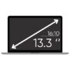 Privacy screenprotector 13.3 inch 13 inch laptop filter scherm screen 16:10