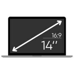 Privacy screenprotector 14'' 14 inch laptop filter scherm screen 16:9 glass